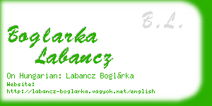 boglarka labancz business card